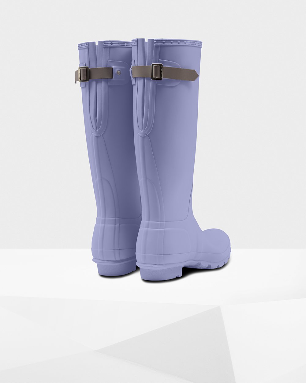 Women Hunter Original Back Adjustable | Tall Rain Boots Purple | NZ-71263-ACLQ